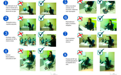 Ocho consejos para mantener la higiene postural en la oficina