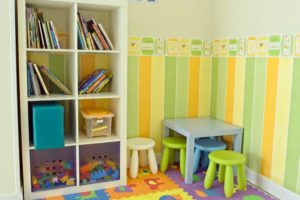 Zona infantil de la sala de espera de la Clínica VASS